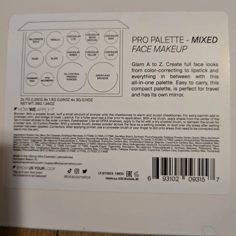 OFRA PRO PALETTE MIXED FACE MAKEUP Beauty Full Face Boho Festival Casual Makeup - Picture 4 of 9